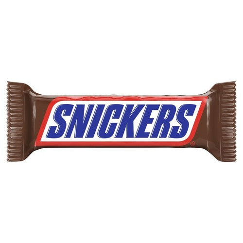 Baton nugatowy z orzeszkami ziemnymi oblany karmelem i mleczną czekoladą Snickers 50 g