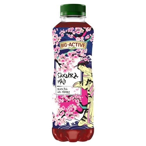 Napój niegazowany herbaciany SAKURA MAJI o smaku czarnej herbaty i wiśni Big Active 500 ml