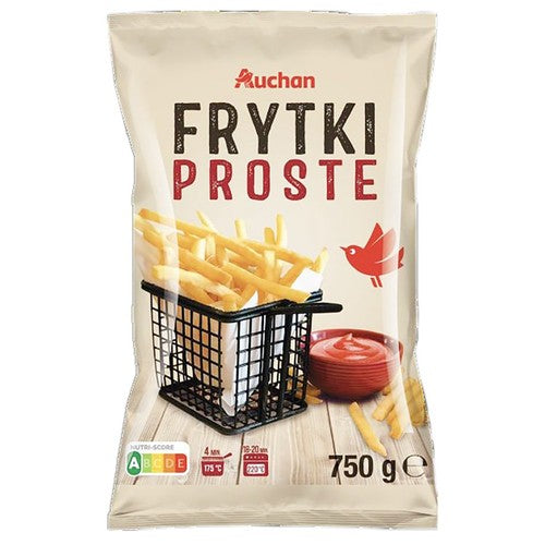 Frytki proste  Auchan 750 g