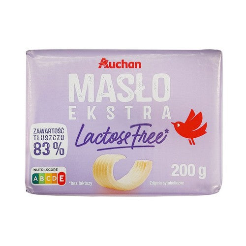 Masło ekstra bez laktozy Auchan 200 g