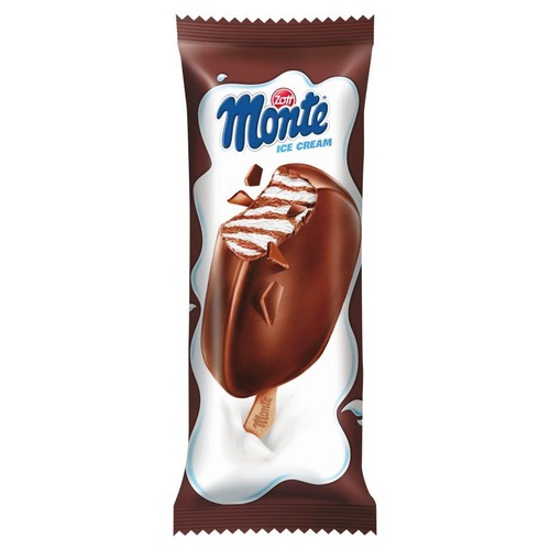 Lody czekoladowo-orzechowe w czekoladzie mlecznej  Monte 110 ml
