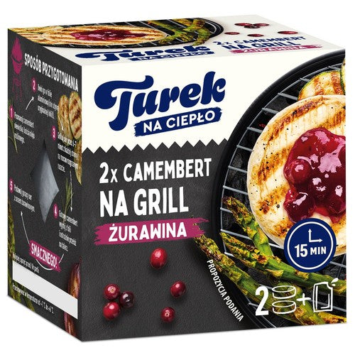Ser camembert na grilla  z sosem żurawinowym Turek 2 x 100 g