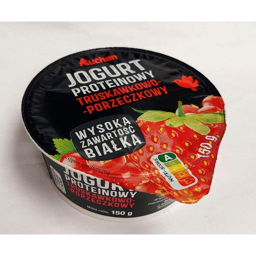 Jogurt proteinowy truskawka - porzeczka  Auchan 150 g
