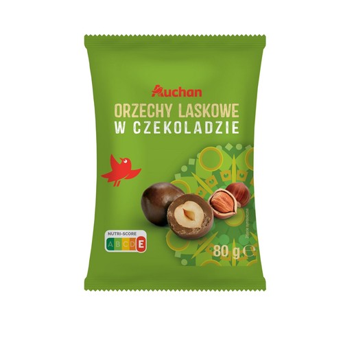 Orzechy laskowe w czekoladzie  Auchan 80 g