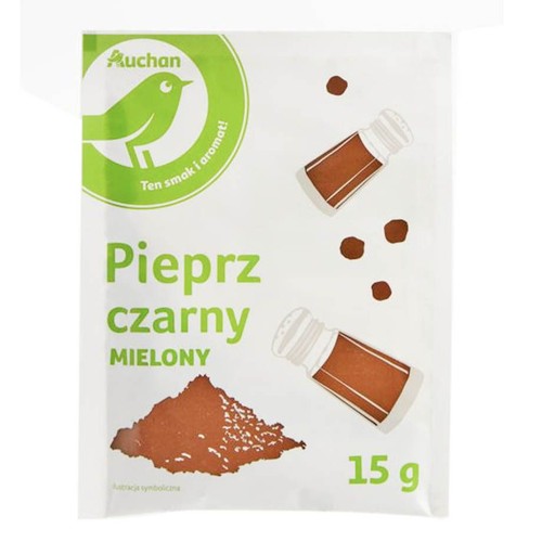 Pieprz czarny mielony Auchan 15 g