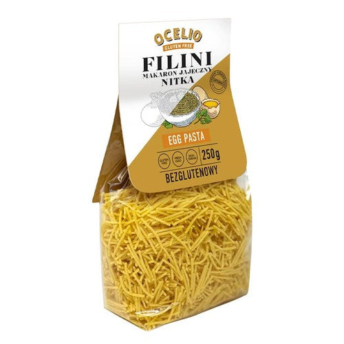 Makaron jajeczny nitka Filini bezglutenowy Ocelio 250 g