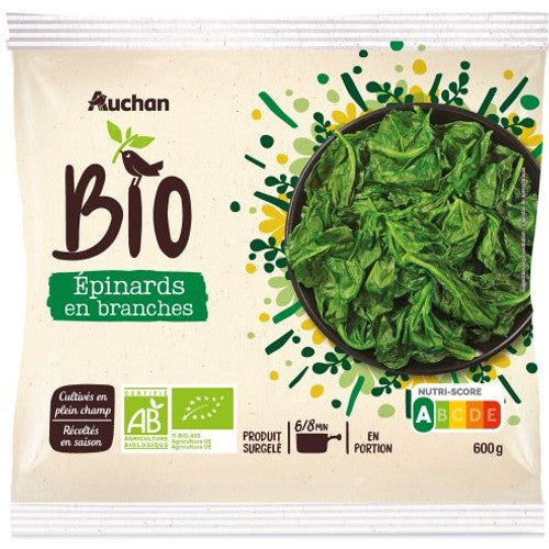 BIO Szpinak Auchan 600 g