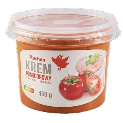 Zupa krem pomidorowy z bazylią i oregano Auchan 450 g
