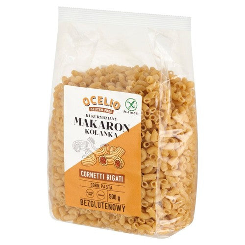 Makaron kukurydziany kolanka bezglutenowy Ocelio 500 g