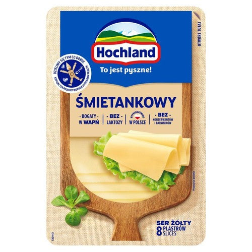 Śmietankowy ser żółty w plastrach Hochland 135 g
