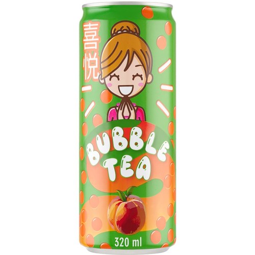Napój Bubble tea z sokiem z brzoskwini Mili 320 ml