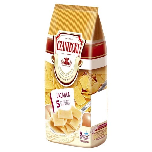 Makaron 5 jajeczny łazanka Czaniecki 250 g