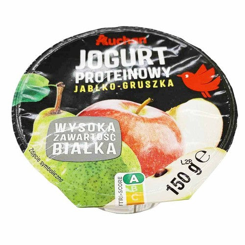 Jogurt proteinowy jabłko gruszka Auchan 150 g