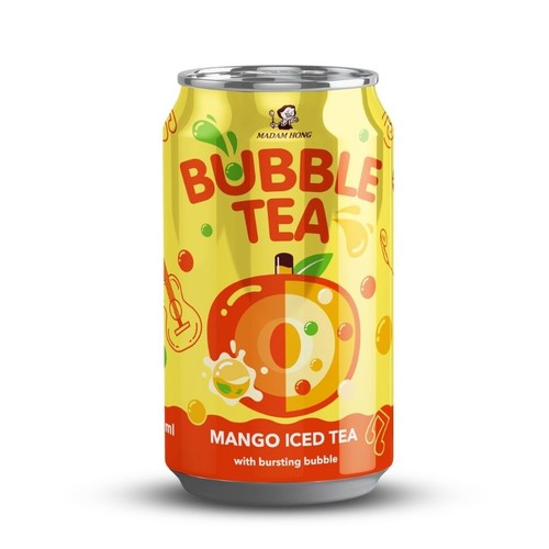 Napój niegazowany Bubble Tea o smaku mango Madam Hong 320 ml