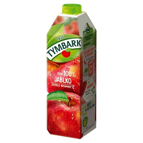 Sok 100% jabłko Tymbark 1 l