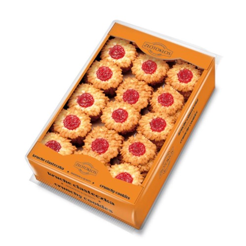 Słoneczniki ciastka kruche z nadzieniem owocowym Złotokłos 750 g