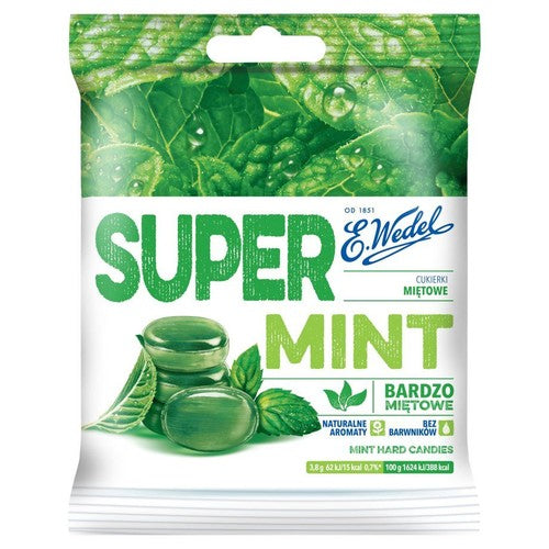 Cukierki miętowe Super Mint E.Wedel 90 g
