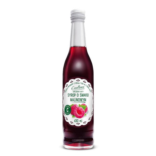 Syrop o smaku malinowym z witaminą C Excellence 430 ml