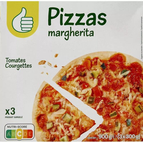 Pizza Margherita   Auchan 3 x 300 g