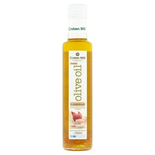 Oliwa z oliwek z pierwszego tłoczenia z czosnkiem Cretan Mill 250 ml