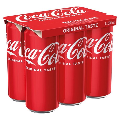 Napój gazowany o smaku cola Coca-Cola 6 x 330 ml