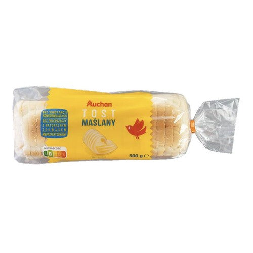 Chleb tostowy pszenny maślany Auchan 500 g