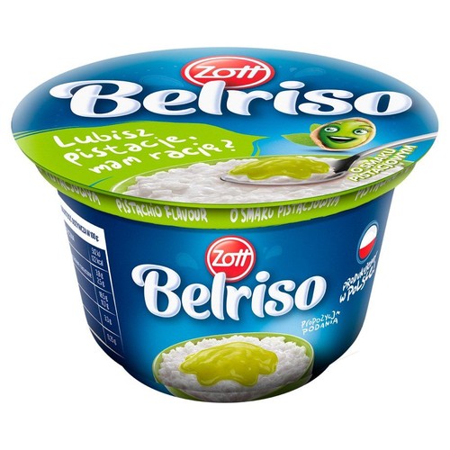 Belriso deser mleczny z ryżem i sosem o smaku pistacjowym Zott 200 g