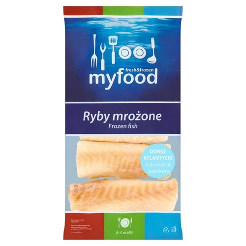 Polędwiczki z dorsza atlantyckiego 10% glazury MyFood 500g