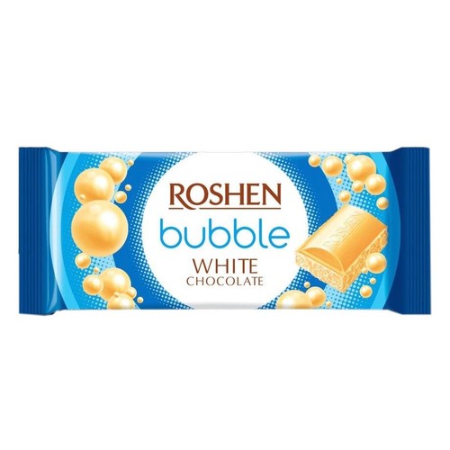 Czekolada biała bąbelkowa Roshen 80 g