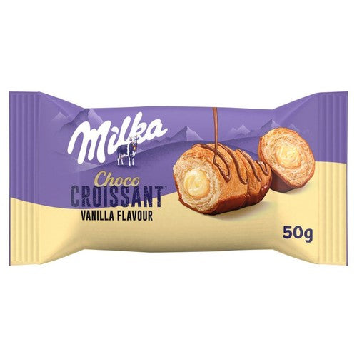 Croissant z nadzieniem o smaku waniliowym  Milka 50 g