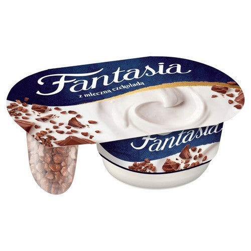 Fantasia Jogurt kremowy z mleczną czekoladą Danone 106 g