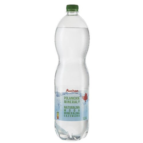 Woda mineralna gazowana Auchan 1,5 l