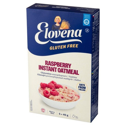 Owsianka błyskawiczna z malinami bez glutenu Elovena 5 x 40 g