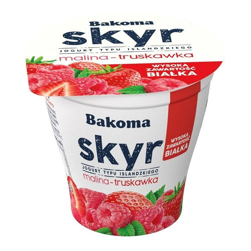 Jogurt Skyr malina – truskawka  Bakoma 300 g